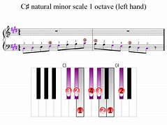 Image result for C Sharp Natural Minor Scale