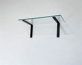 Image result for Glass Shelf Brackets Black
