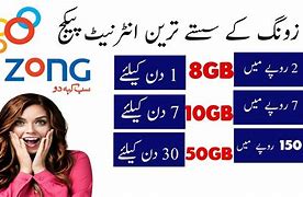 Image result for Zong Internet Packages