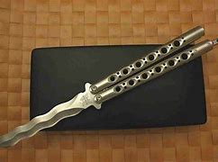 Image result for Gold Butterfly Knife Keychain