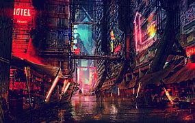 Image result for Futuristic Dystopian City Concept Art