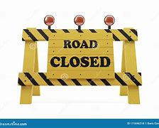 Image result for Road Closed Sign Cartoon