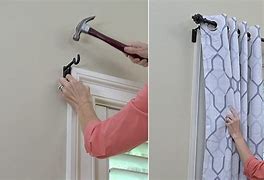 Image result for Hang Curtains without Drilling Holes