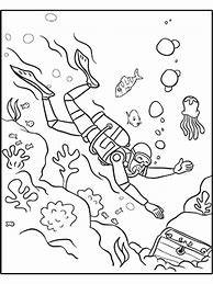 Image result for Diving Coloring Pages