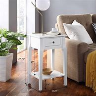 Image result for Small White Side Table