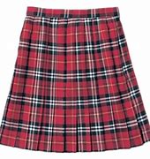 Image result for Red Plaid School Uniform Skirt