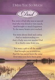 Image result for Miss My Dad Card