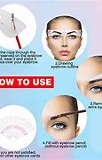 Image result for Printable Eyebrow Stencils Actual Size Template