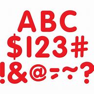 Image result for Red Alphabet Uppercase