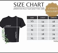 Image result for Jerzees Youth Size Chart
