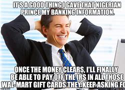 Image result for Gift Card Phishing Meme