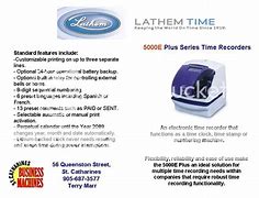 Image result for Lathem Time Clock 5000E