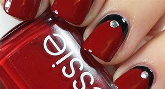 Image result for Nails with Red Tips