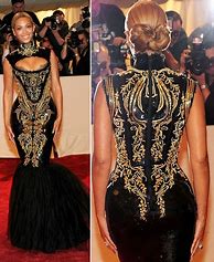 Image result for Beyonce Black Evening Dresses
