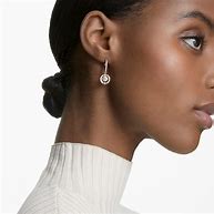 Image result for White & Rose Gold Earrings