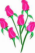 Image result for Pink Rose Flower Cartoon