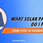 Image result for Types of Solar Panels