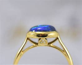 Image result for Black Opal Engagement Ring