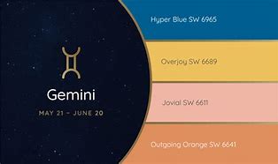Image result for Gemini Sign Colors