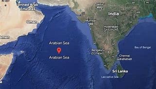 Image result for Arabian Sea Depth Map