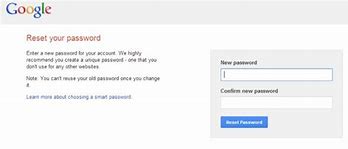 Image result for Google Account Recovery Password Reset