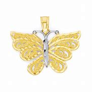 Image result for Real Gold Butterfly Necklace