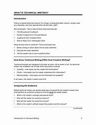 Image result for Technical Writing Examples