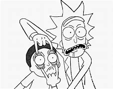 Image result for Rick and Morty Black and White