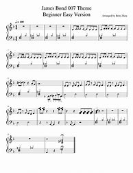 Image result for CNO Scale James Bond Theme Music Sheet