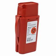 Image result for Red Sharps Container 1 Quart