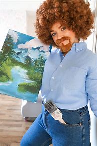 Image result for Female Bob Ross Costume