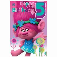 Image result for Poppy Trolls Birthday Card