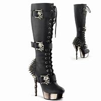 Image result for Spiked High Heel Boots