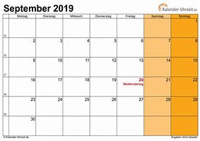 Image result for Kalender Bulan September 2019