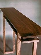 Image result for Narrow Wood Console Table