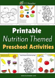 Image result for Nutrition Activities for Kids and Preschool