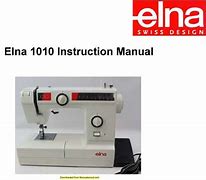 Image result for Elna 1010 Sewing Machine Manual