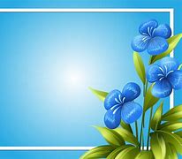 Image result for Circular Border Blue Bell Flower Design