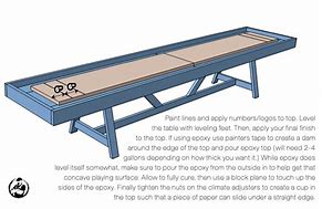 Image result for Shuffleboard Table Plans