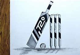 Image result for Sketch Drawing Cricket Bat