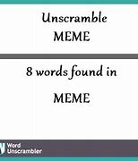 Image result for Word Scramble Meme