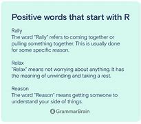Image result for Words Start with R