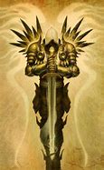 Image result for Azrael Arkham Knight Sword
