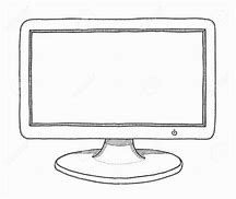 Image result for White Computer Monitor Drawing
