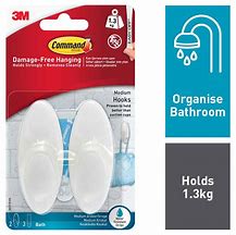 Image result for Command Hooks for Bathroom