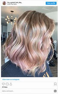 Image result for Pink in Blonde Hair