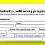 Image result for Formular Zadost O Rodicovsky Prispevek