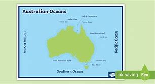 Image result for Australia Ocean Map