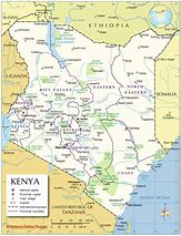 Image result for Kenya On Map