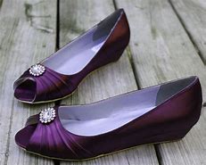 Image result for Purple Flat Wedding Shoes
